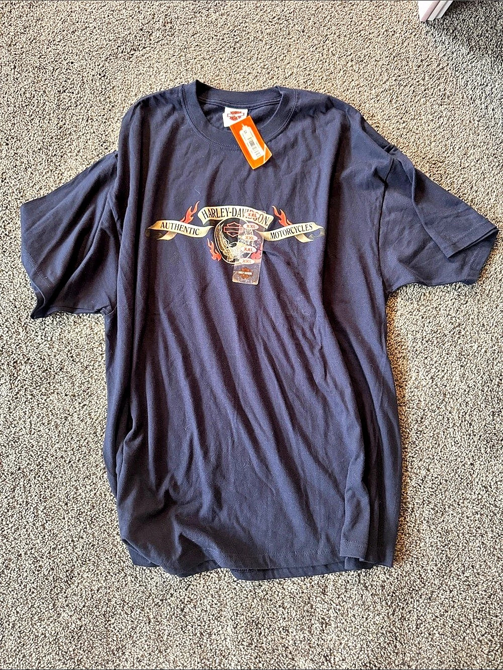 Harley-Davidson Oval Burn Graphic Tee Black 2XL NWT